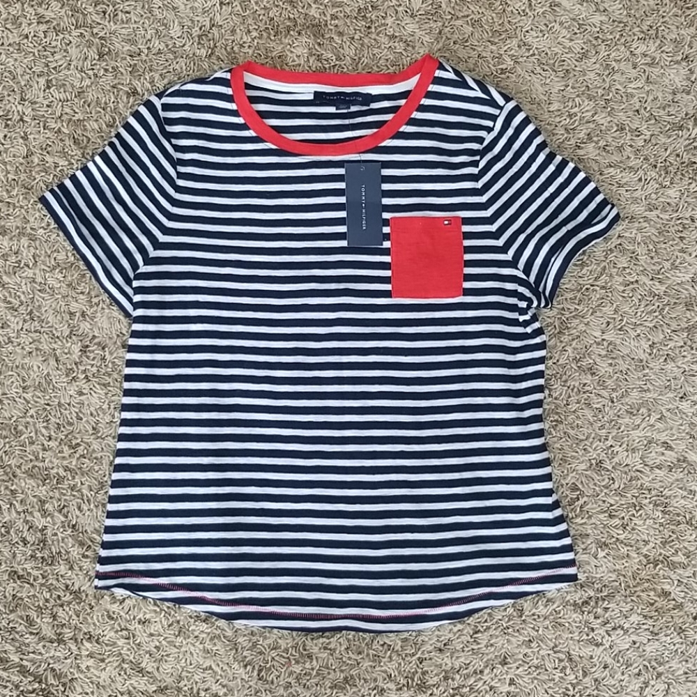 NWT Tommy Hilfiger Pocket Sleeve